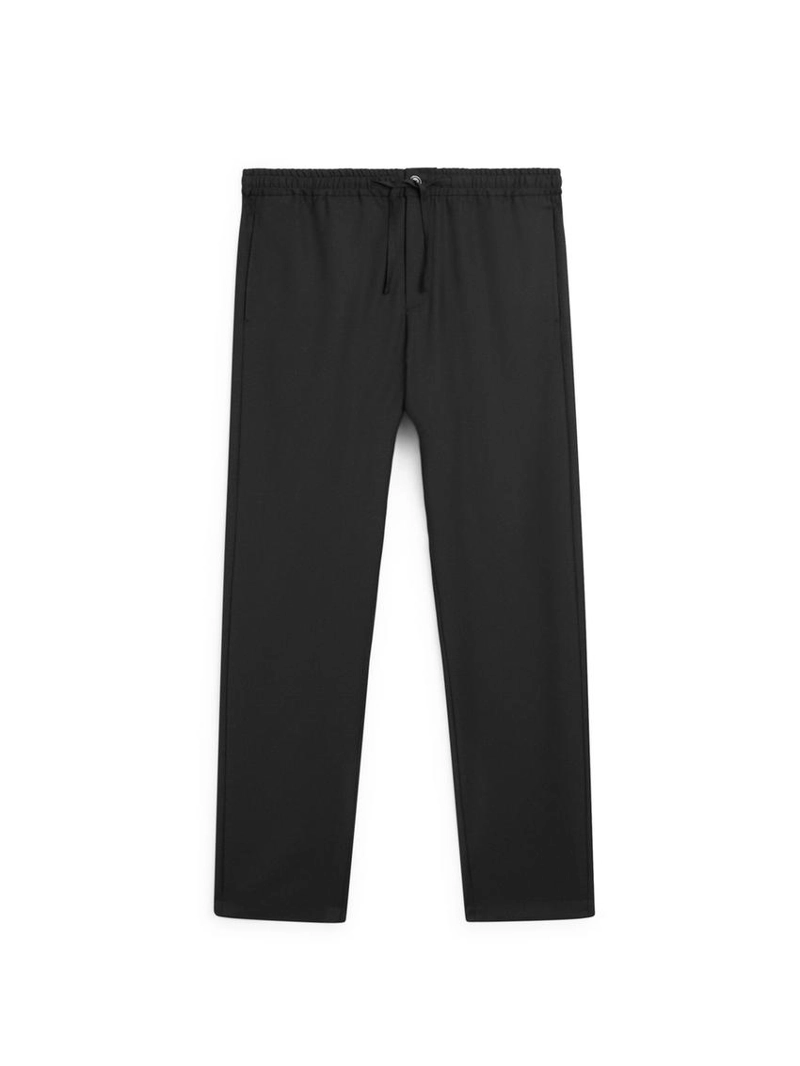 Брюки из шерсти свободного кроя