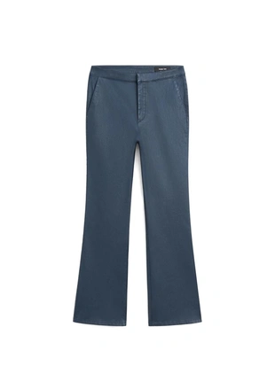 Брюки-клеш облегающего кроя с укороченными штанинами- Заказать в России