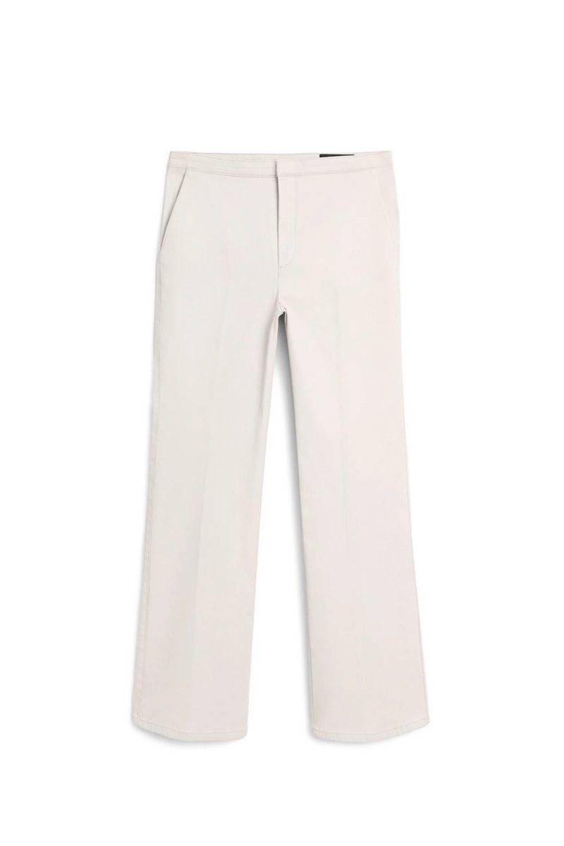 Брюки со средней посадкой и расклешенным кроем