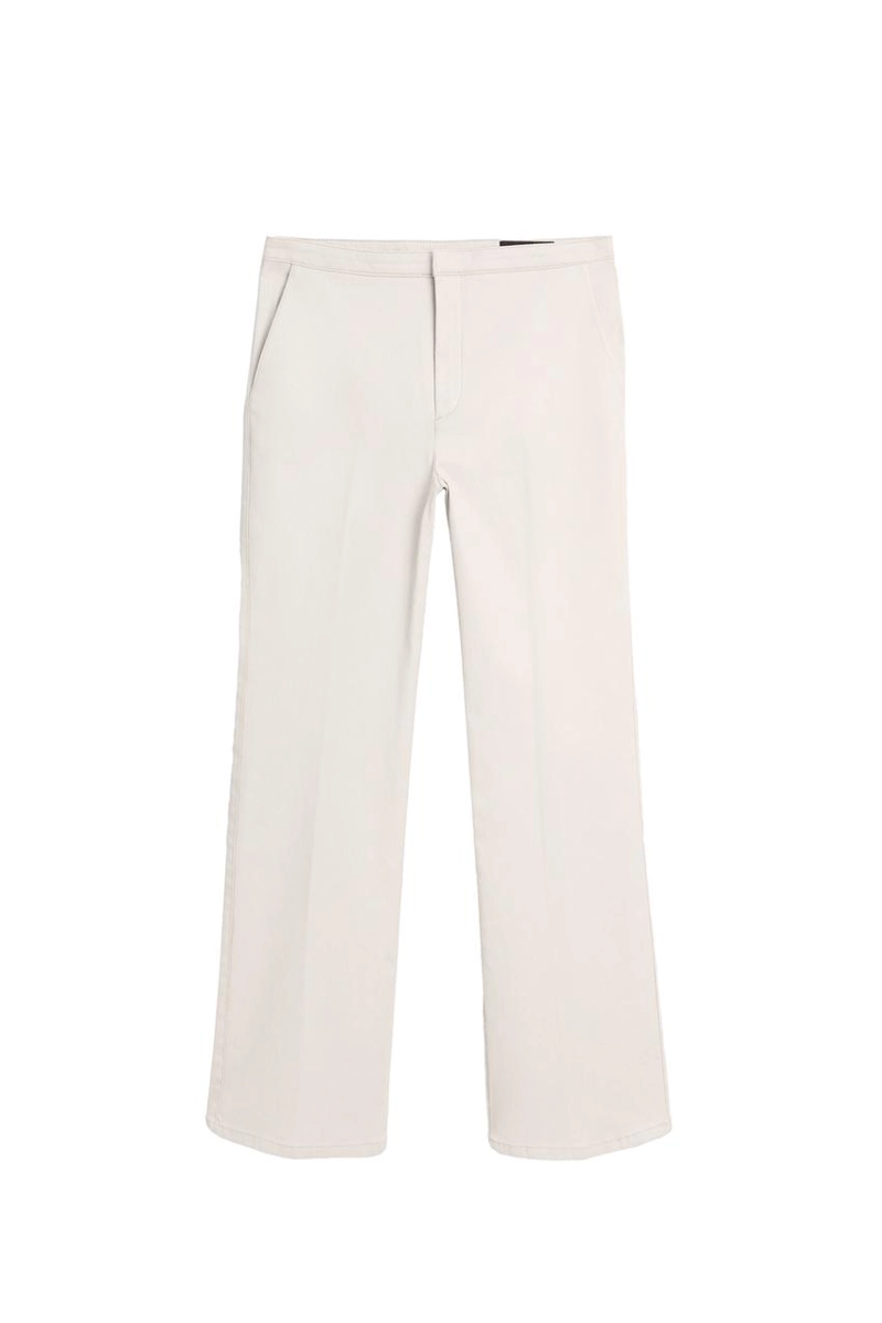 Брюки со средней посадкой и расклешенным кроем