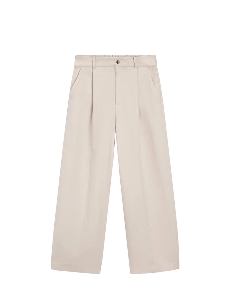 Широкие брюки с эластичным поясом