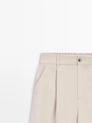 Купить Massimo Dutti Широкие брюки с эластичным поясом