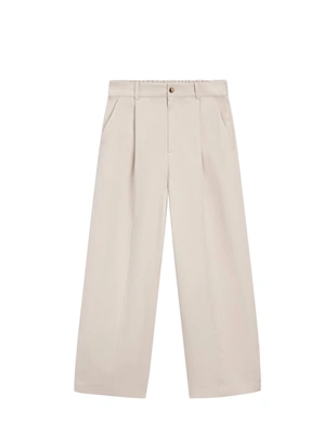 CREAM | 5002/773/712 - Massimo Dutti Широкие брюки с эластичным поясом