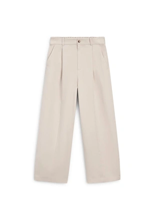 Широкие брюки с эластичным поясом- Заказать в России