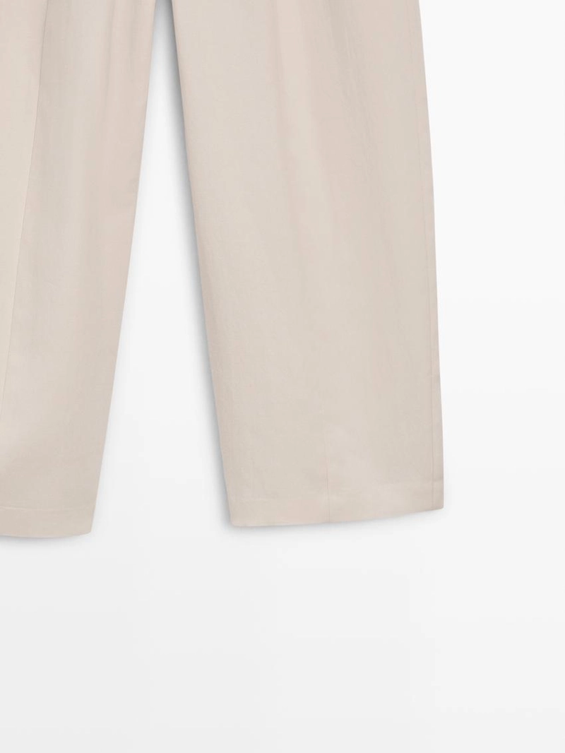 Широкие брюки с эластичным поясом