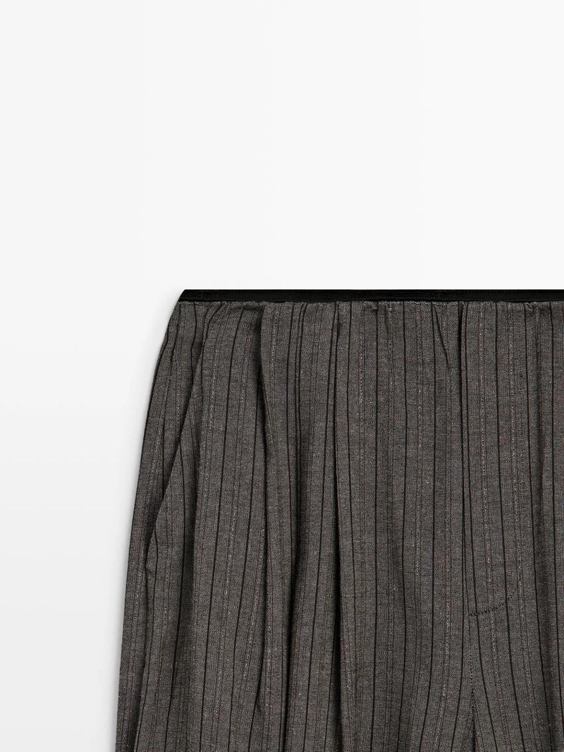 Полосатые шаровидные брюки