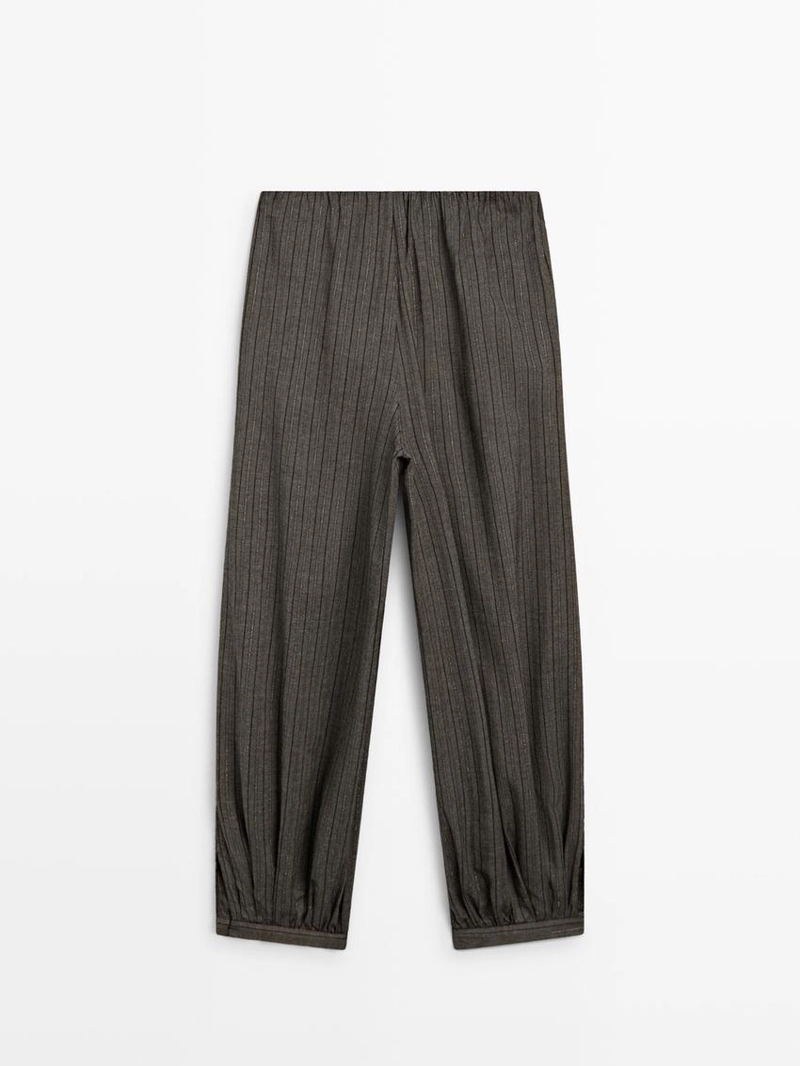 Полосатые шаровидные брюки