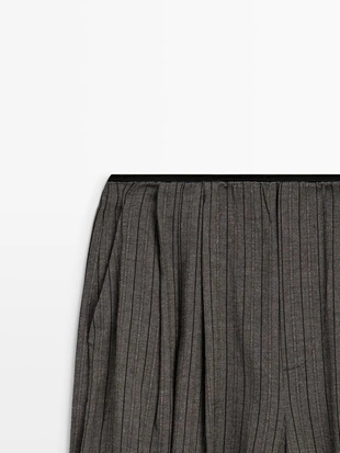 Полосатые шаровидные брюки- Заказать в России