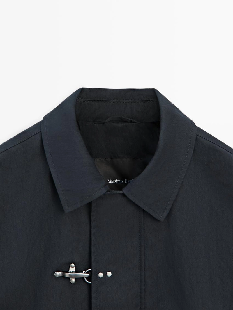 Куртка из хлопкового смесового материала с застежкой на застежка-перекидку