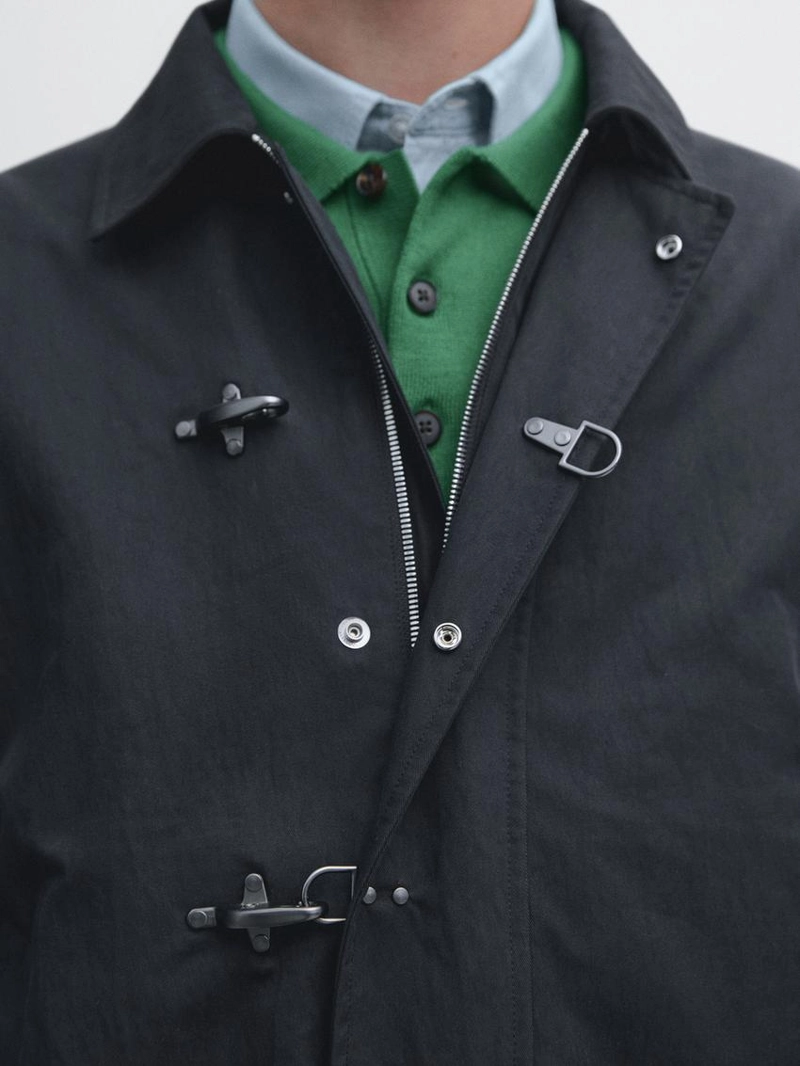 Куртка из хлопкового смесового материала с застежкой на застежка-перекидку