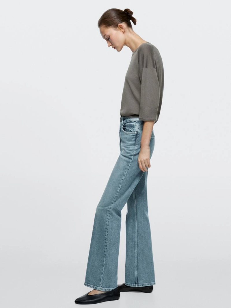 Джинсы с высокой посадкой boot-cut