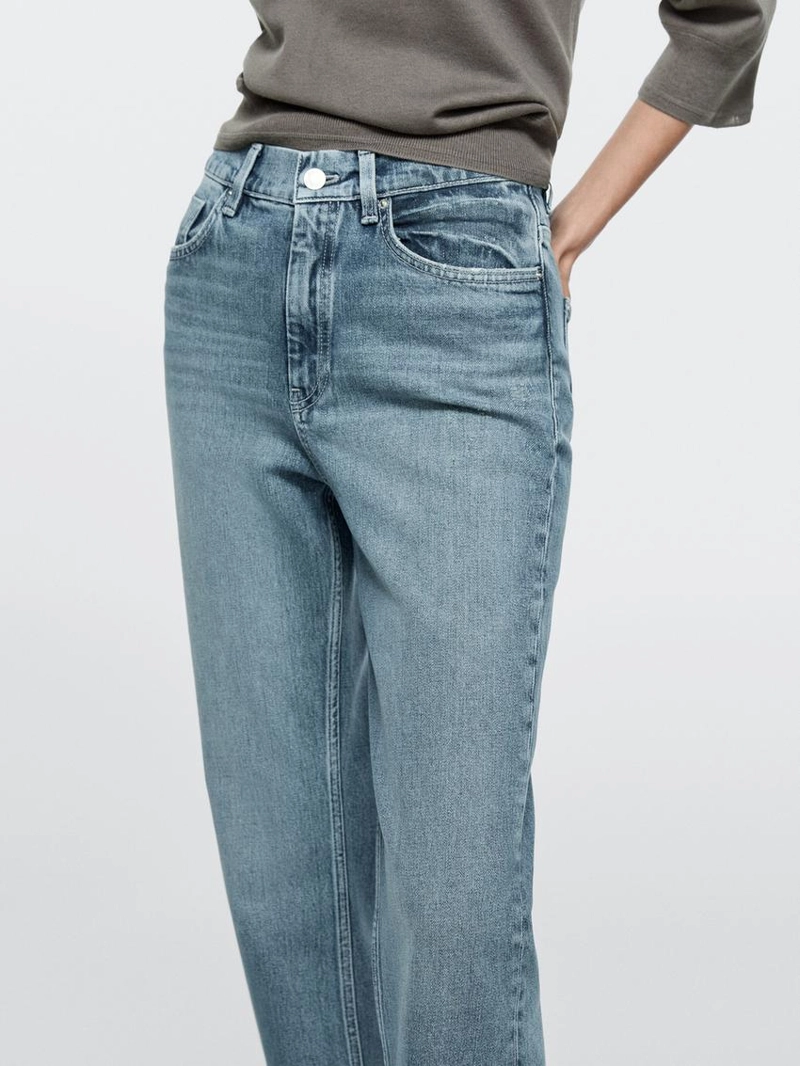 Джинсы с высокой посадкой boot-cut