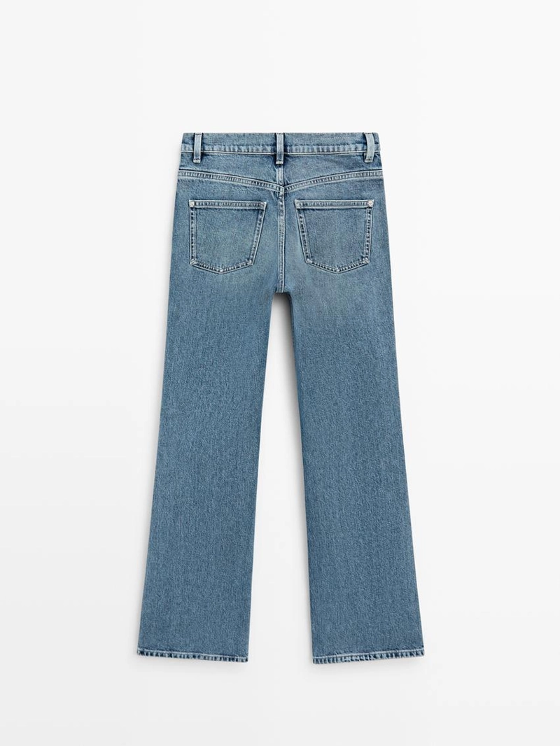 Джинсы с высокой посадкой boot-cut