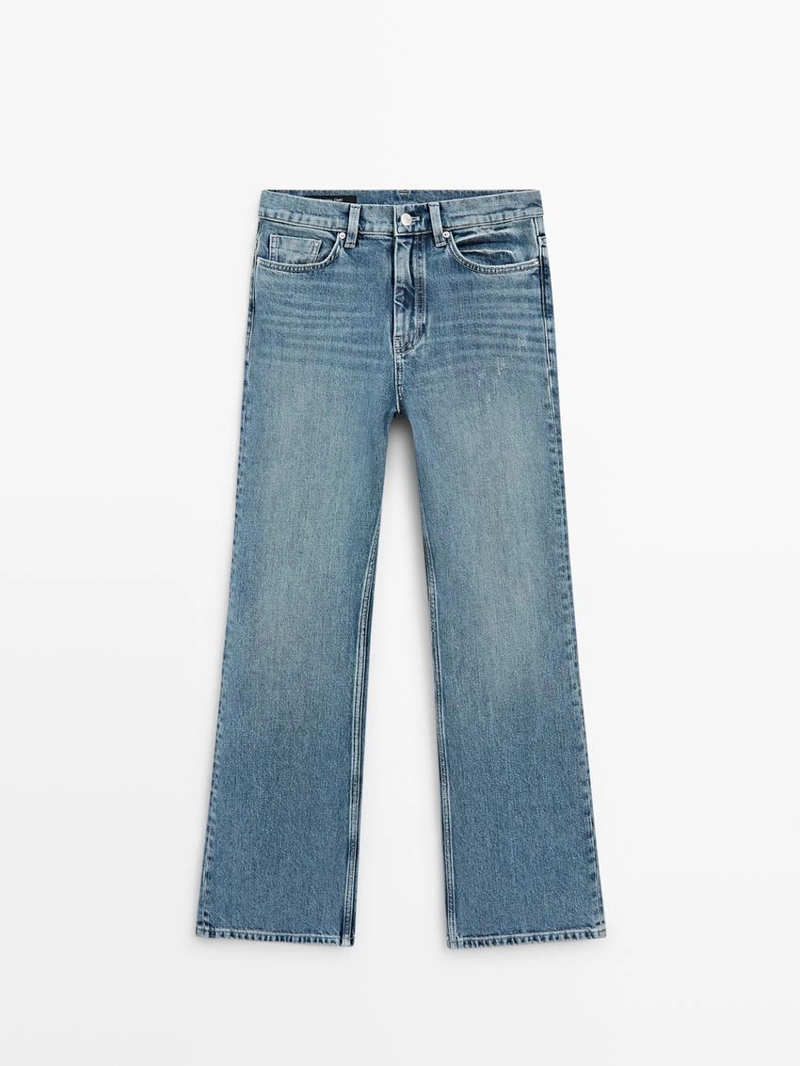 Джинсы с высокой посадкой boot-cut