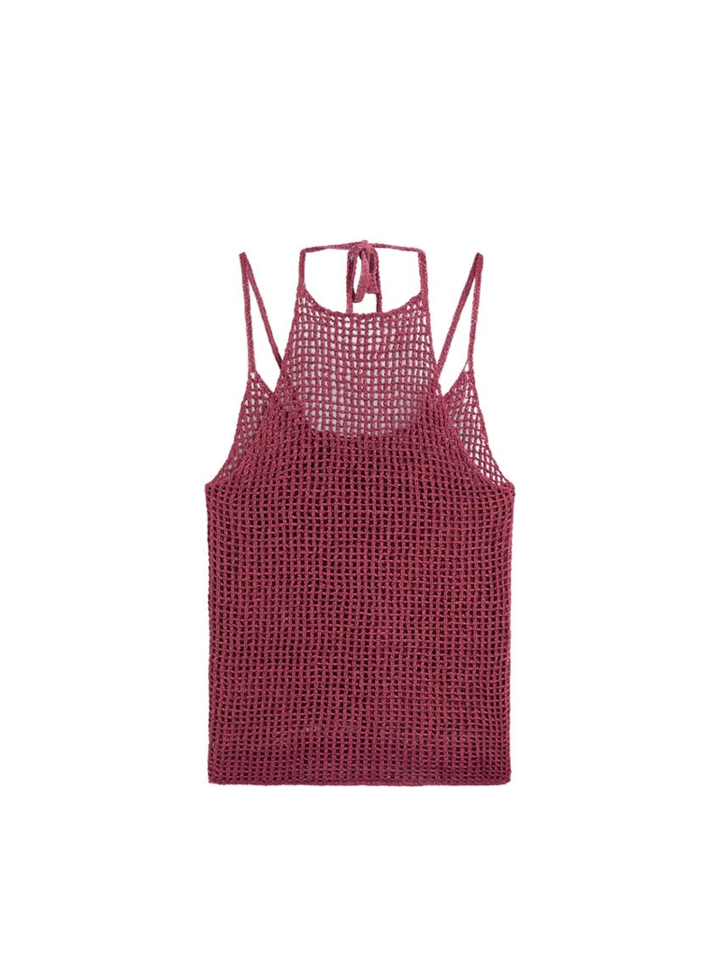 Топ с вязаным узором