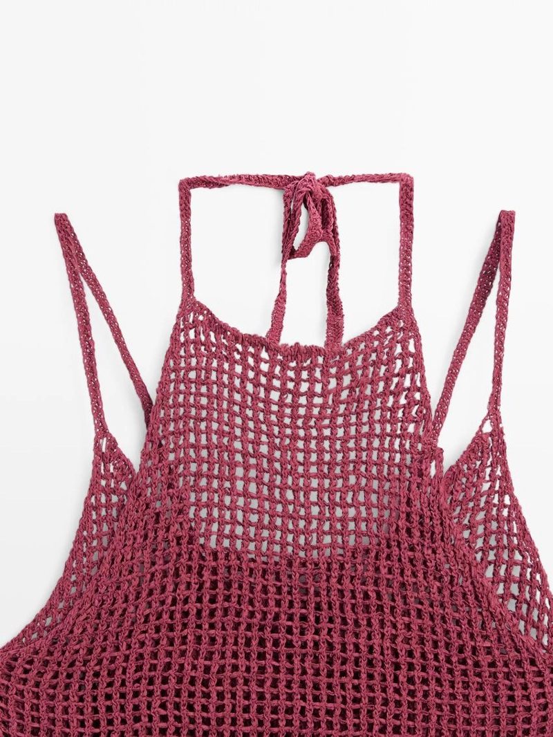 Топ с вязаным узором