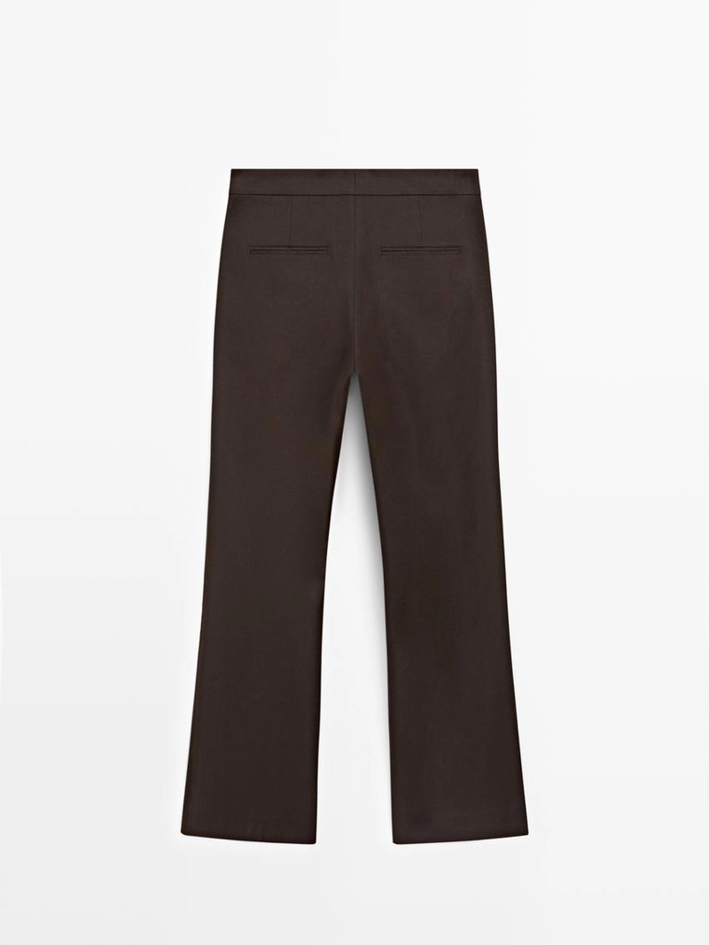 Льняные брюки с быстрым расширением