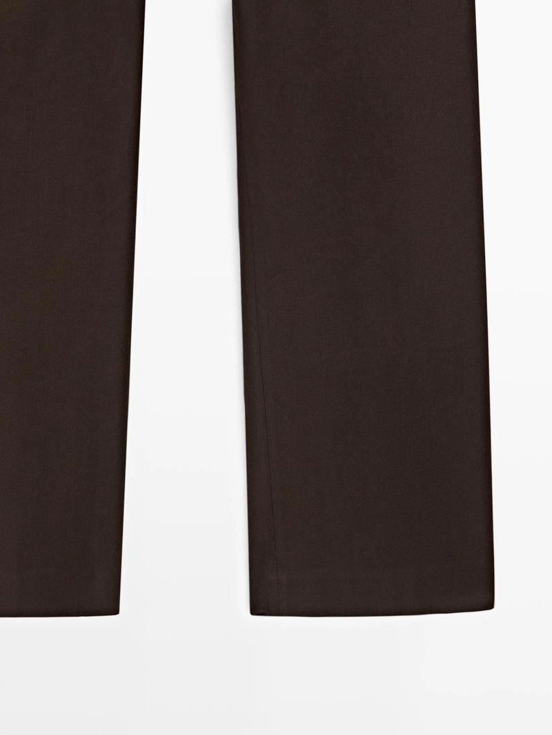 Льняные брюки с быстрым расширением