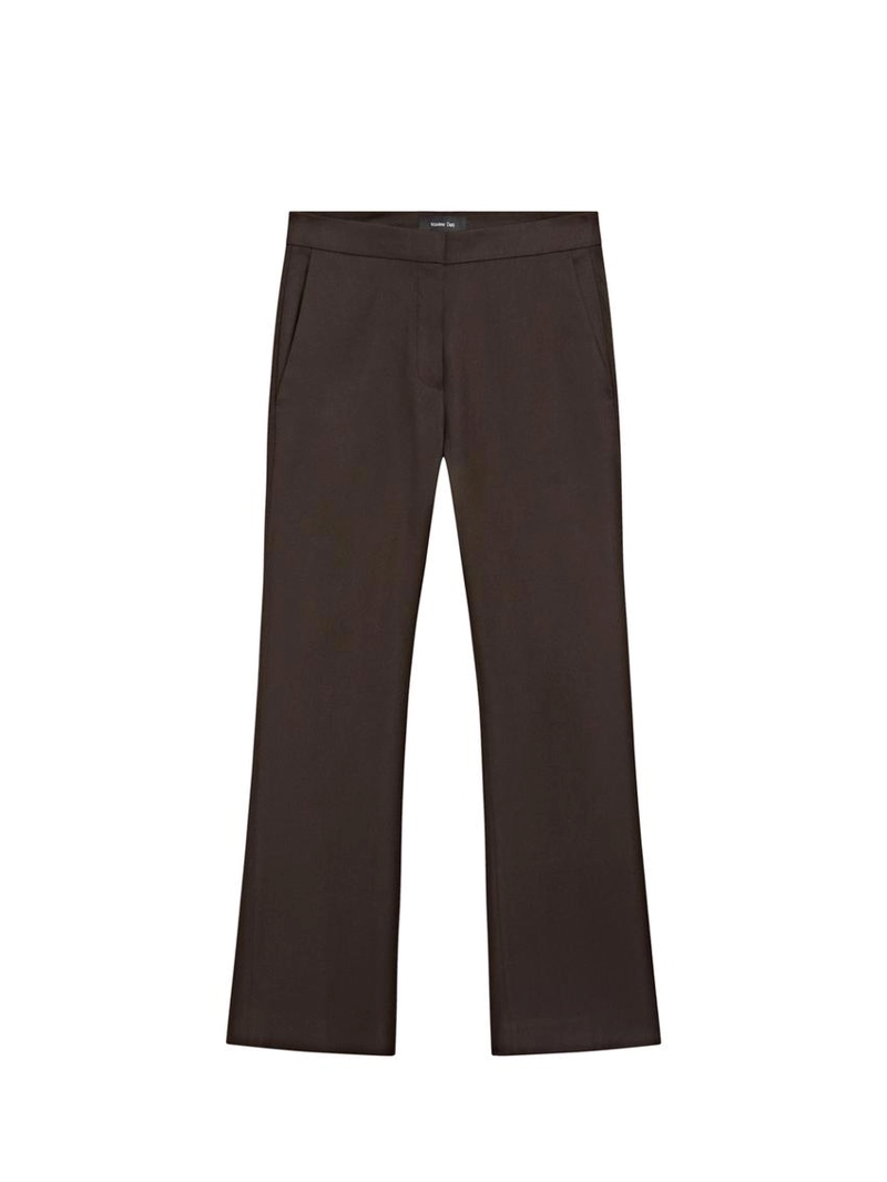 Льняные брюки с быстрым расширением