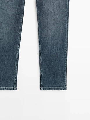 Джинсы с завышенной талией и узким покроем до середины ноги- Заказать в России