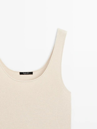 Платье с контрастными бретелями- Заказать в России