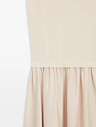 Платье с контрастными бретелями- Заказать в России