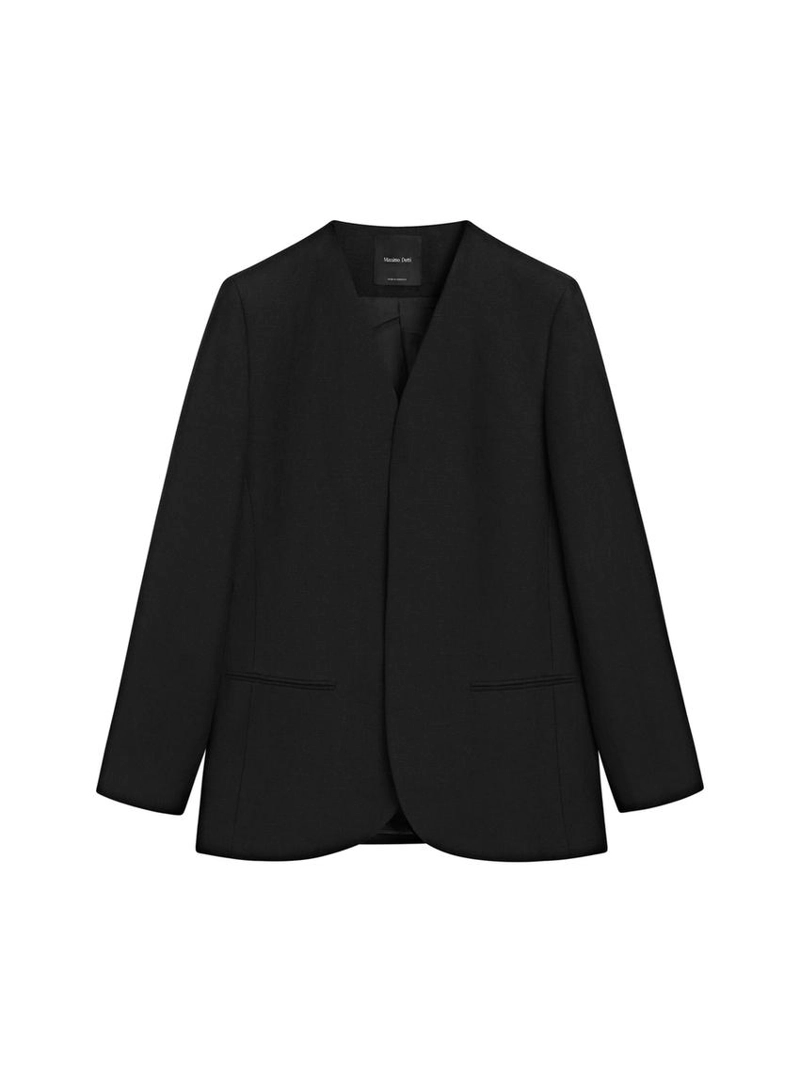 Льняной безворсовый блейзер