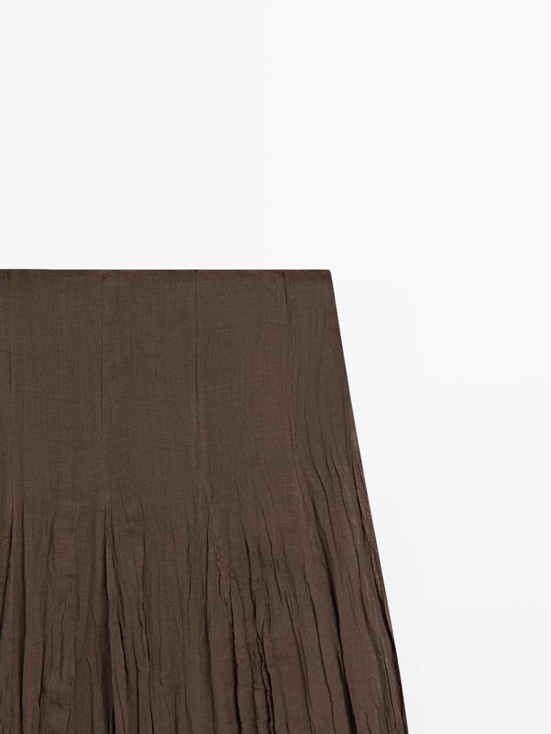 Юбка миди с расклешенными вставками