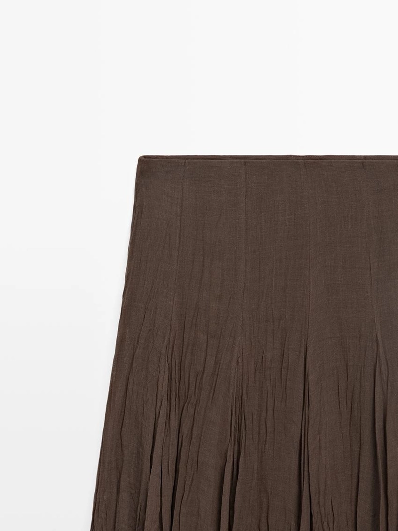 Юбка миди с расклешенными вставками