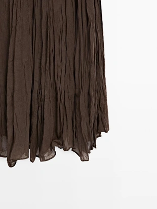 Юбка миди с расклешенными вставками- Заказать в России