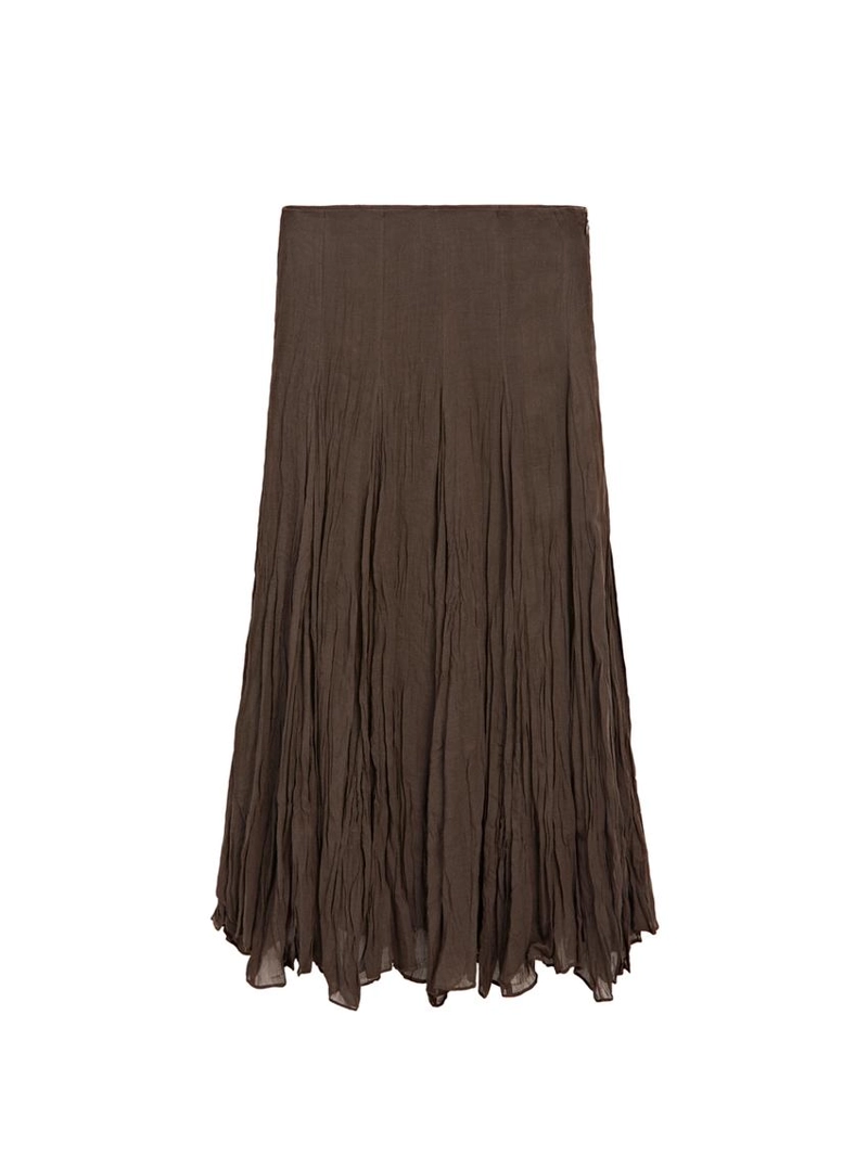 Юбка миди с расклешенными вставками