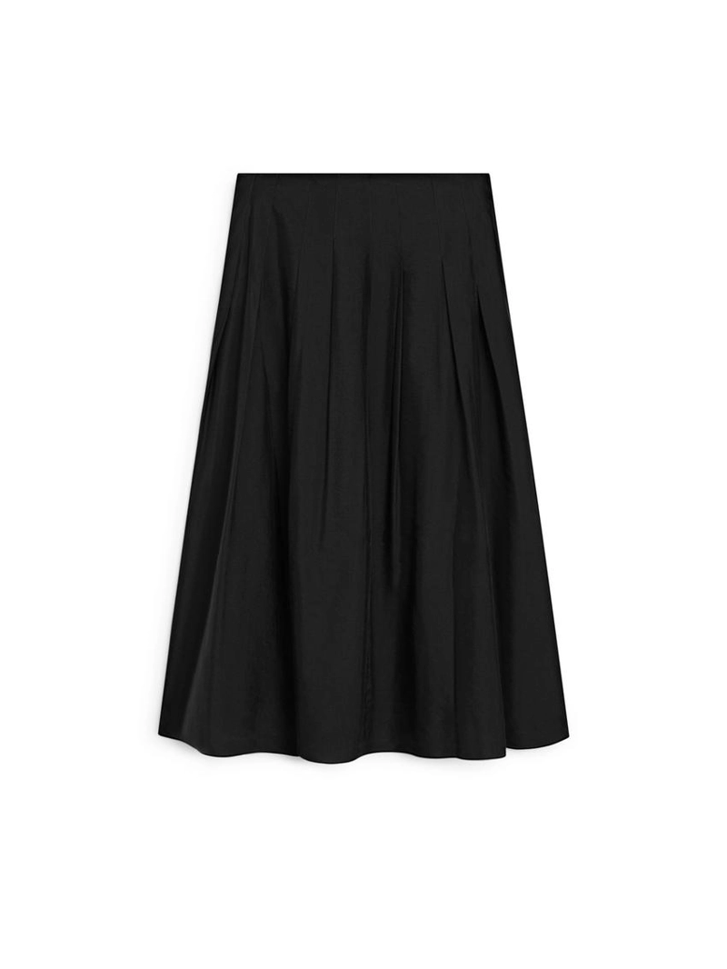 Юбка-миди с рельефами и складками