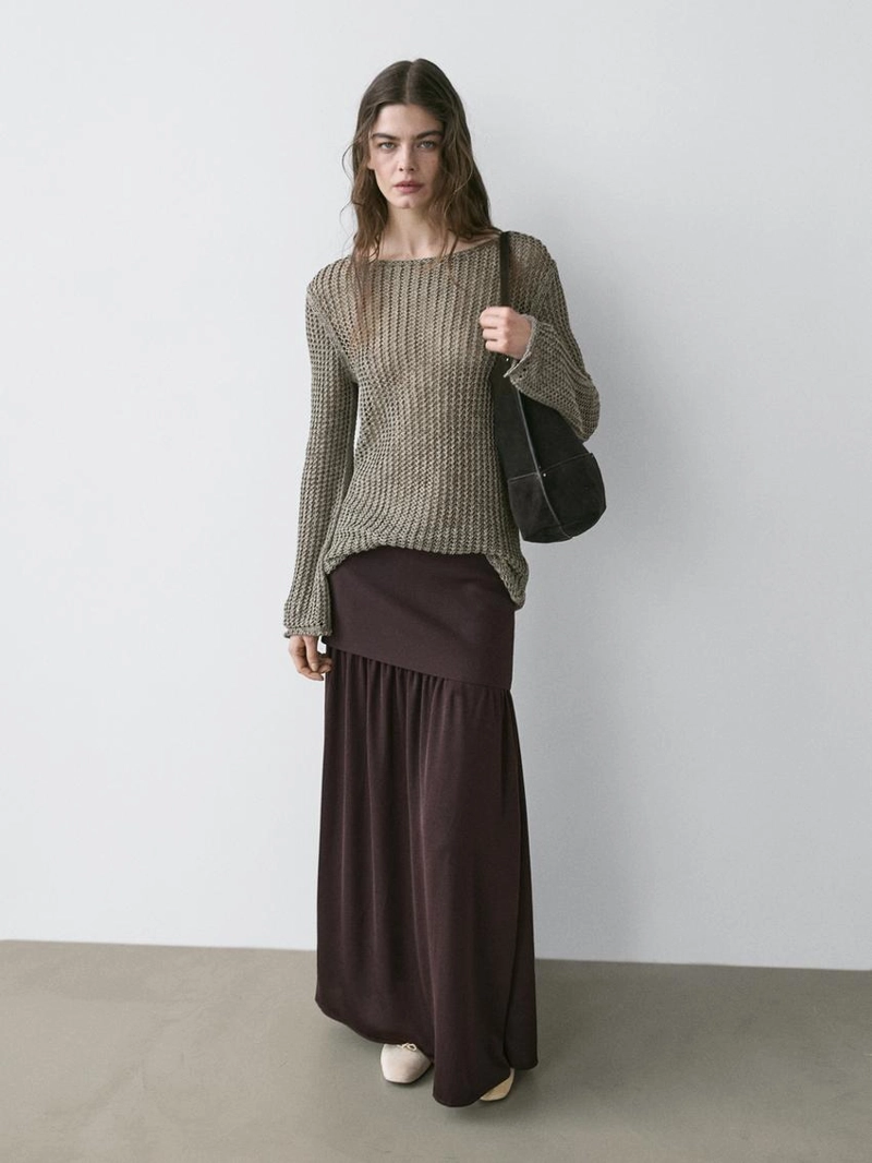 Свитер из хлопково-шерстяной смеси с вышивкой