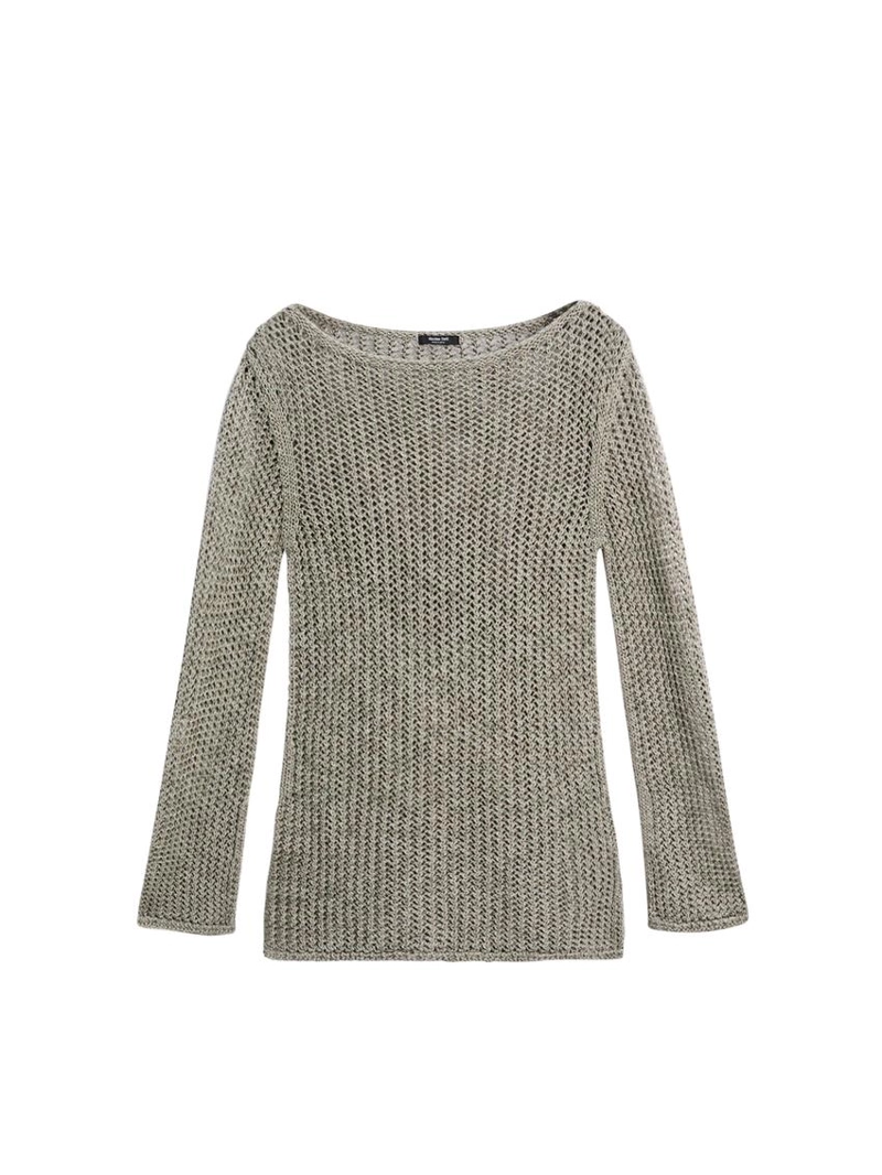 Свитер из хлопково-шерстяной смеси с вышивкой