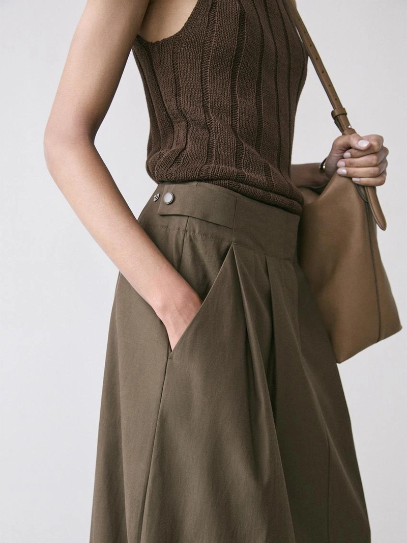 Юбка-миди с проймой