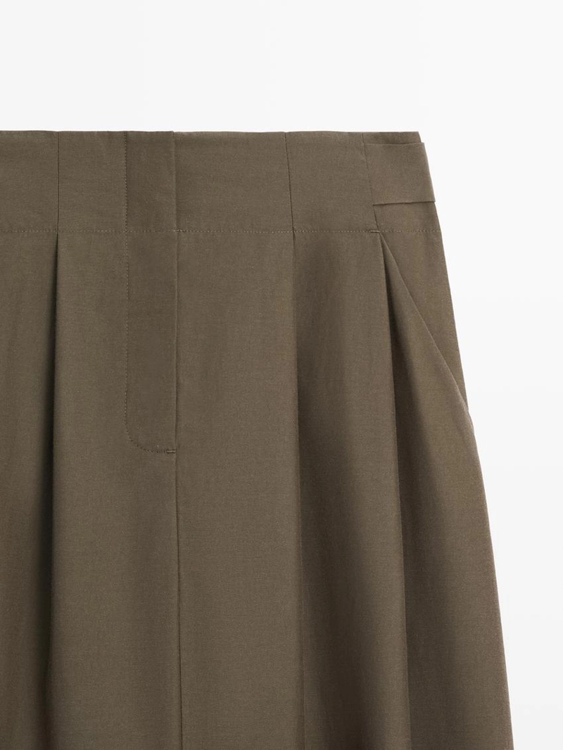 Юбка-миди с проймой