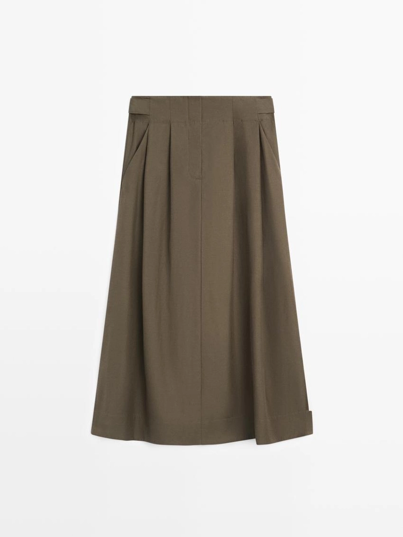 Юбка-миди с проймой