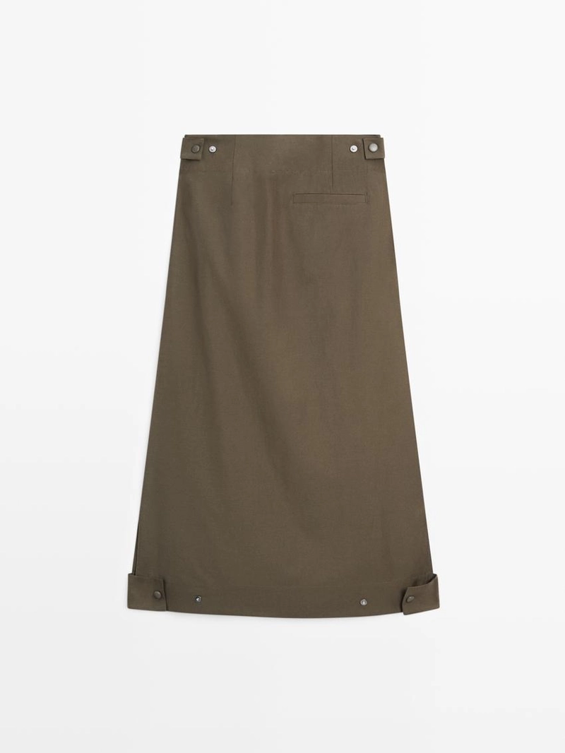 Юбка-миди с проймой