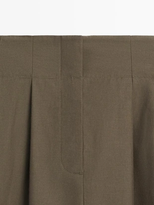 Юбка-миди с проймой- Заказать в России