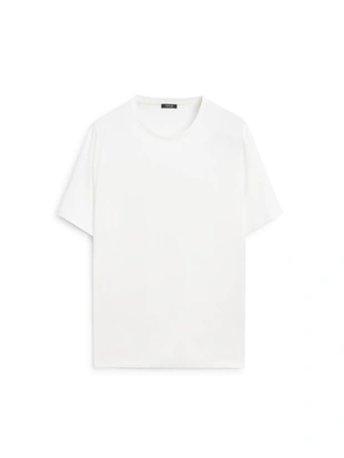 Футболка из льняной смеси на короткий рукав- Заказать в России