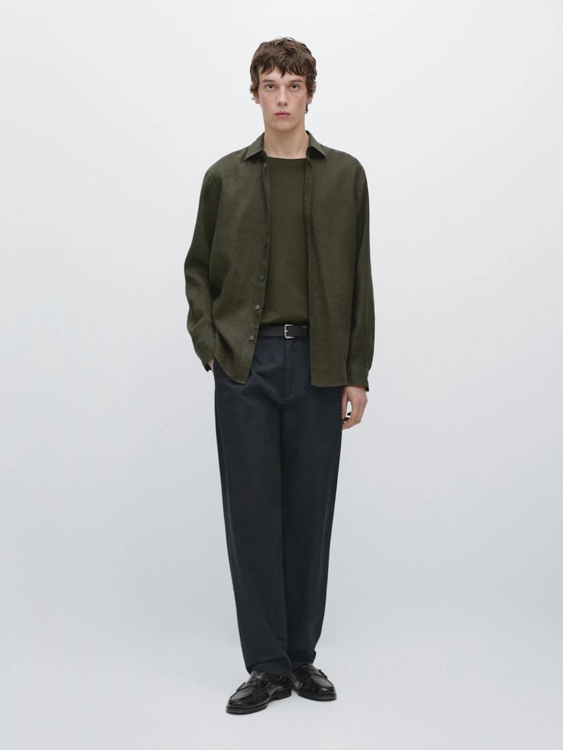 Хлопковые брюки в стиле джоггер из смесового материала