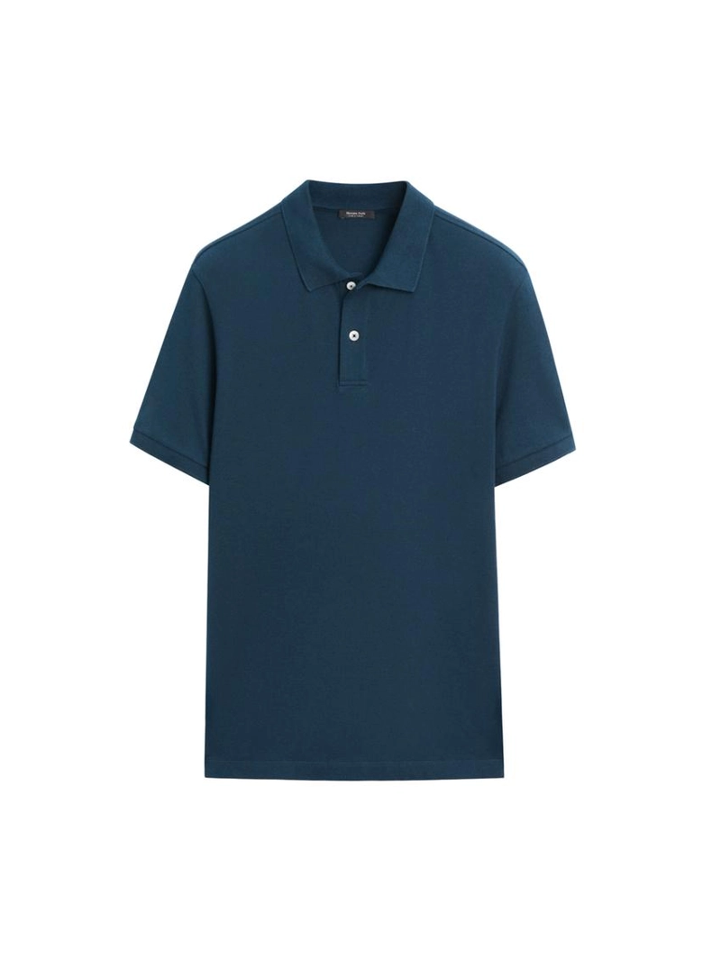 Поло из микротекстурированного хлопка