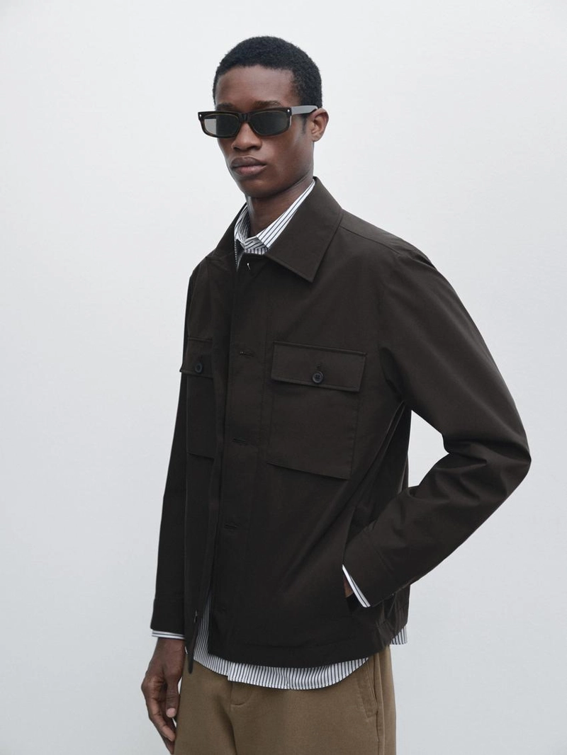 Короткая куртка с деталями карманов