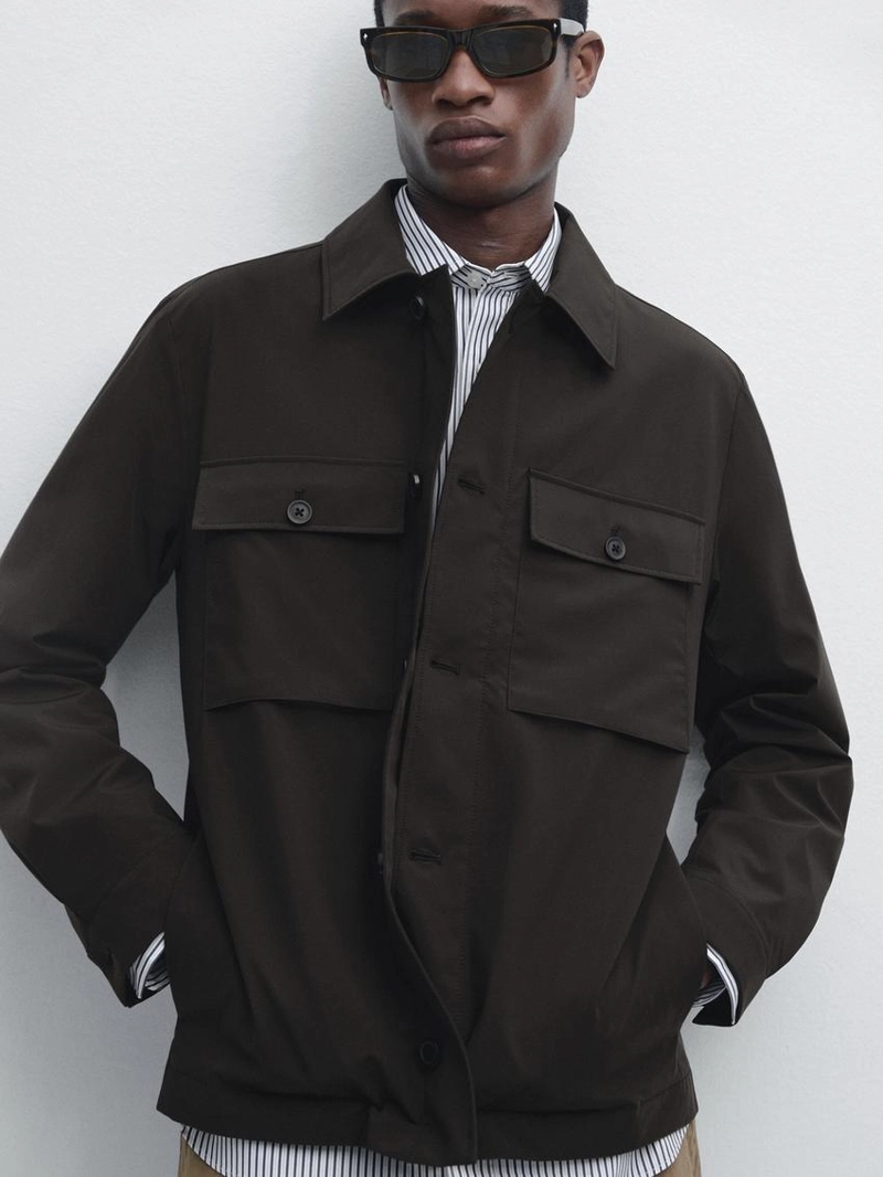 Короткая куртка с деталями карманов