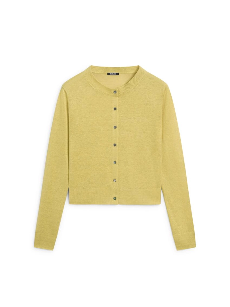 Кардиган из льняной ткани на пуговицах