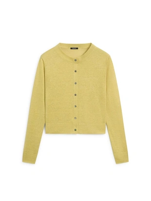 Кардиган из льняной ткани на пуговицах- Заказать в России