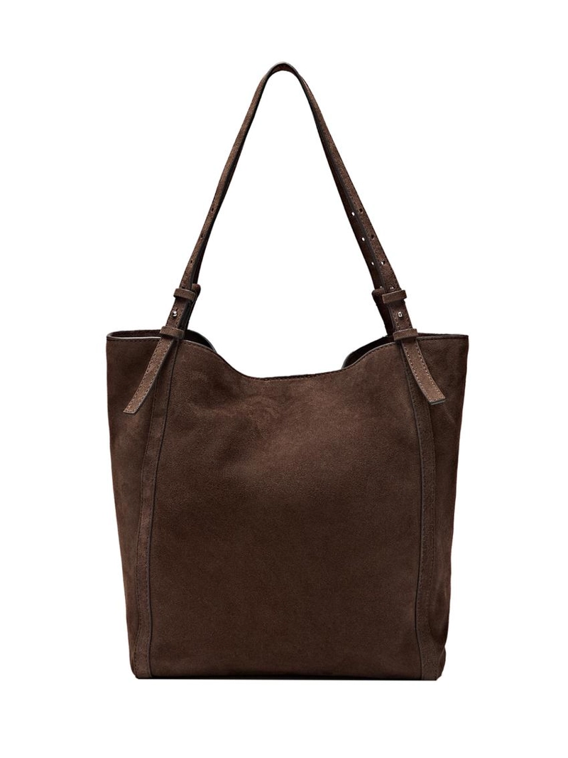 Сумка-тоут из разделанной замши