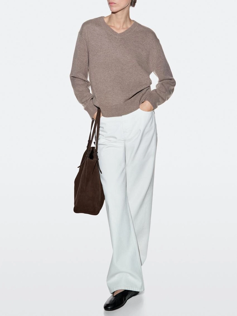 Сумка-тоут из разделанной замши