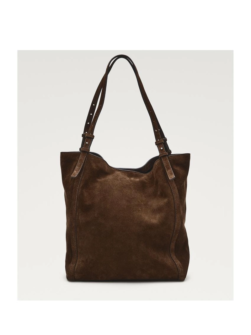 Сумка-тоут из разделанной замши