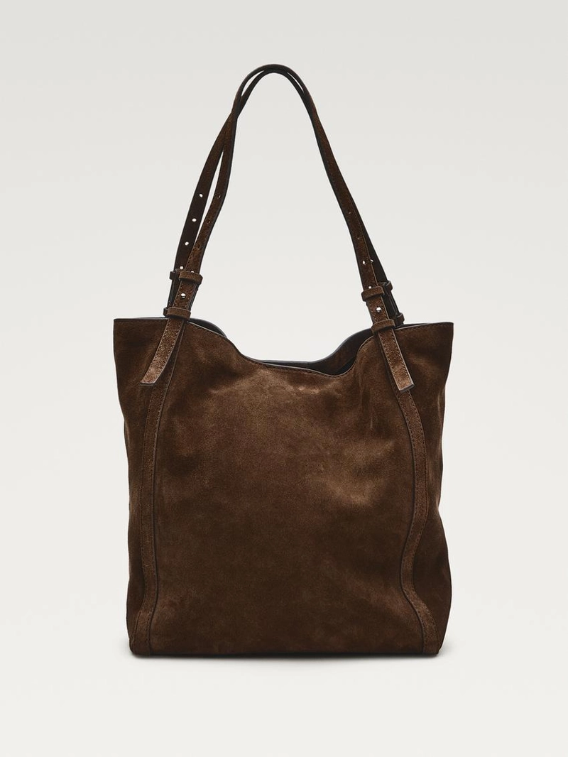 Сумка-тоут из разделанной замши